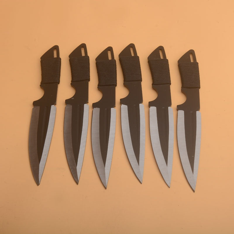 3pcs/6pcs Darts Ninja Kunai Hunting Knives Tactical Fixed Blade Throwing Knife Set with Sheath