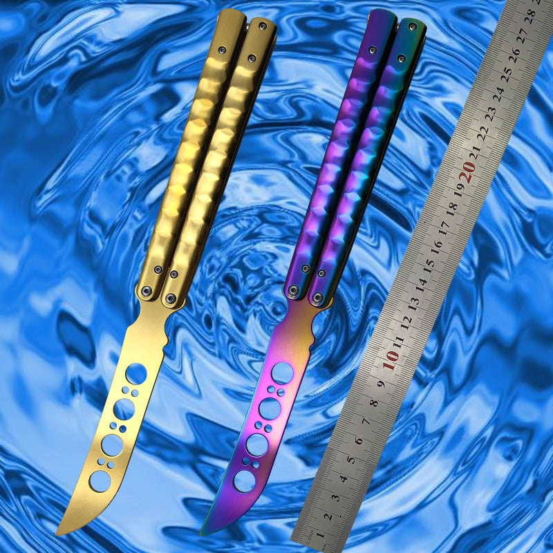 Practice throwing knife maintenance-free folding outdoor portable knife butterfly knife practice knife without edge butterfly knife mold