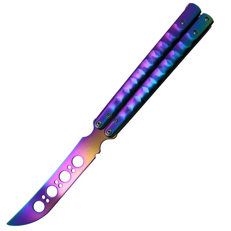 Practice throwing knife maintenance-free folding outdoor portable knife butterfly knife practice knife without edge butterfly knife mold