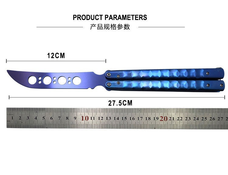 Practice throwing knife maintenance-free folding outdoor portable knife butterfly knife practice knife without edge butterfly knife mold