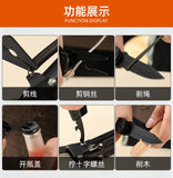 Multi-function knife combination multi-purpose tool multi-function pinner manufacturers camping equipment knife survival folding outdoor