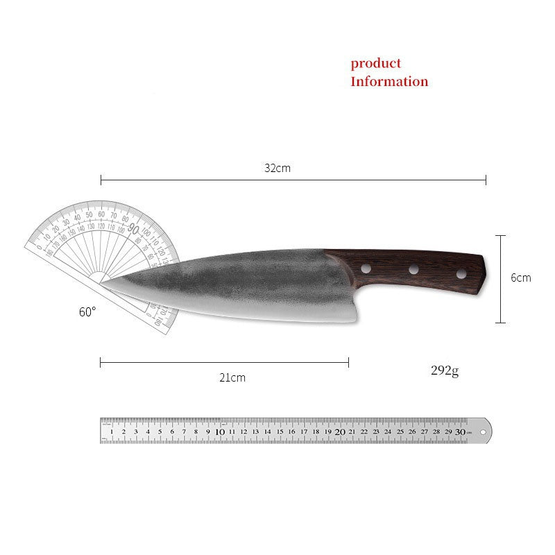 Chef butcher meat chopper hunting knife hand forged kitchen knife beef slicing chopper