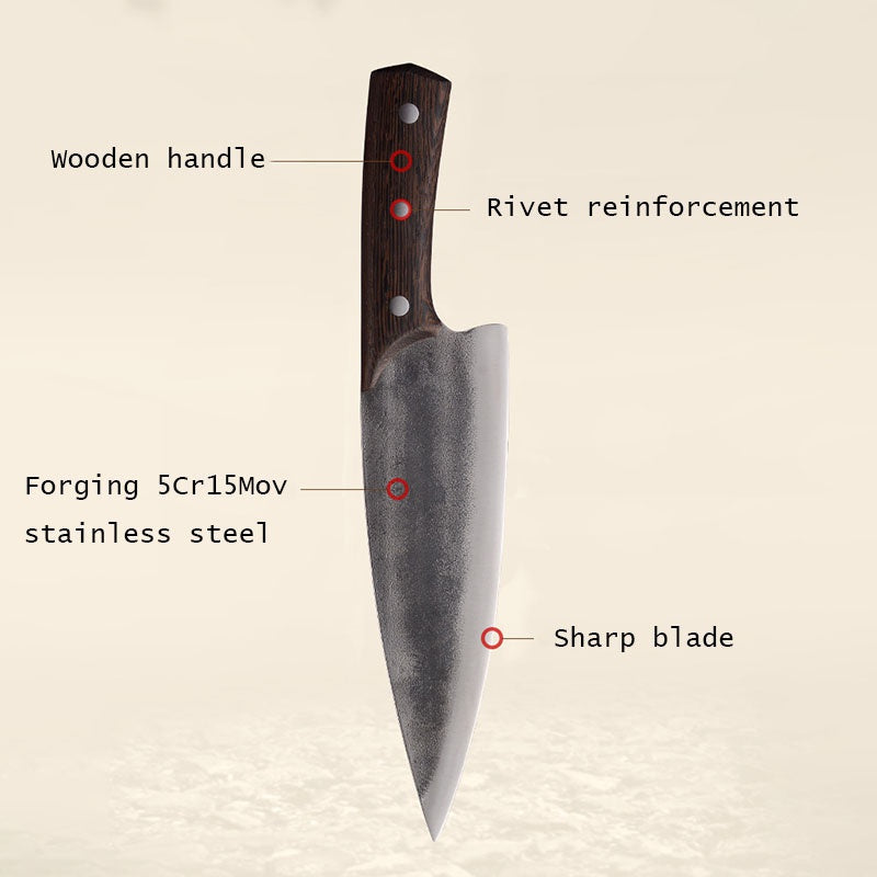 Chef butcher meat chopper hunting knife hand forged kitchen knife beef slicing chopper