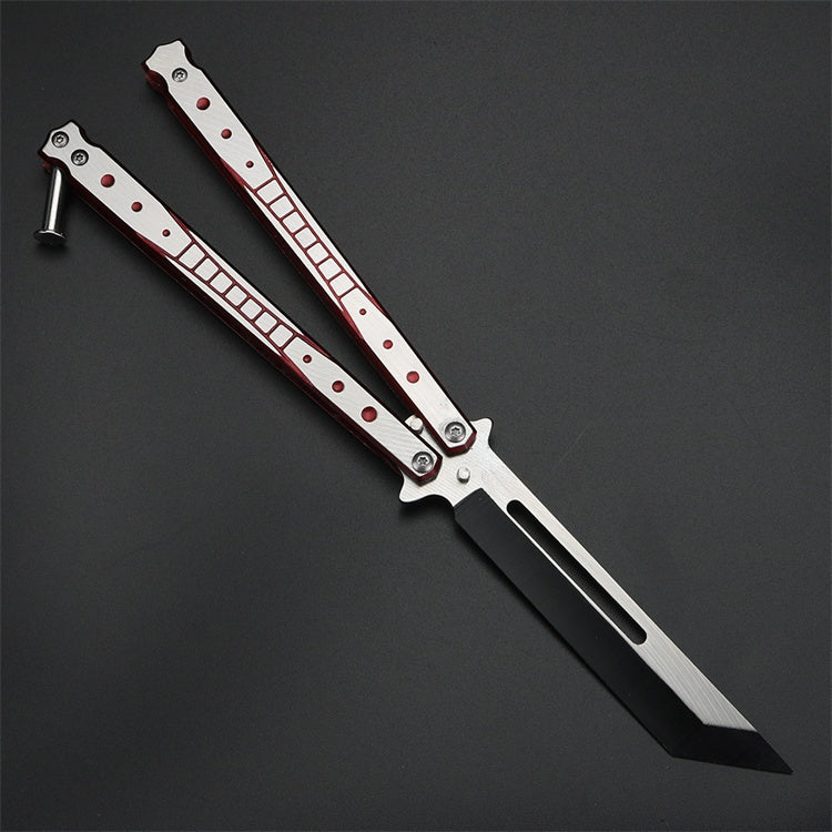 Professional practice knife without blade, novice practice butterfly knife, swing knife all-steel safety design