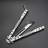 Professional practice knife without blade, novice practice butterfly knife, swing knife all-steel safety design