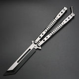 Professional practice knife without blade, novice practice butterfly knife, swing knife all-steel safety design