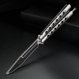 Throwing knife all-steel practice knife maintenance-free safety design practice butterfly knife without blade professional training