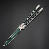 Throwing knife all-steel practice knife maintenance-free safety design practice butterfly knife without blade professional training