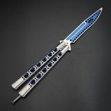 Throwing knife all-steel practice knife maintenance-free safety design practice butterfly knife without blade professional training