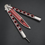 Throwing knife all-steel practice knife maintenance-free safety design practice butterfly knife without blade professional training
