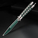 Throwing knife all-steel practice knife maintenance-free safety design practice butterfly knife without blade professional training