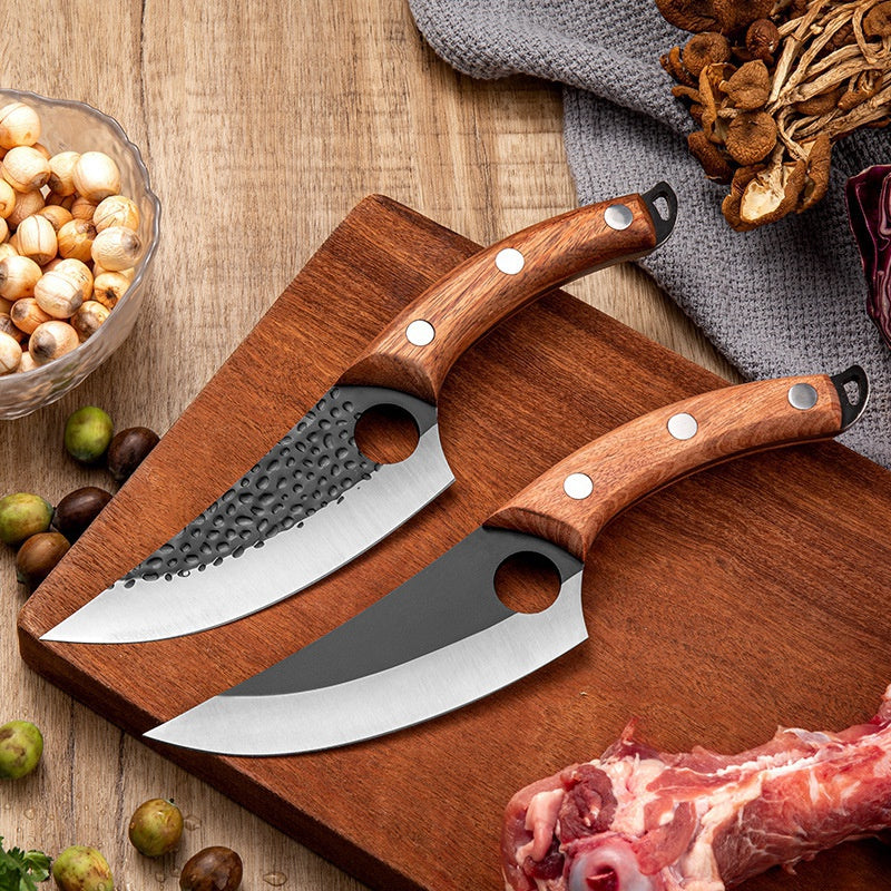 Handmade stainless steel kitchen boning knife fishing knife meat cleaver butcher knife chef kitchen knife forging fire knife