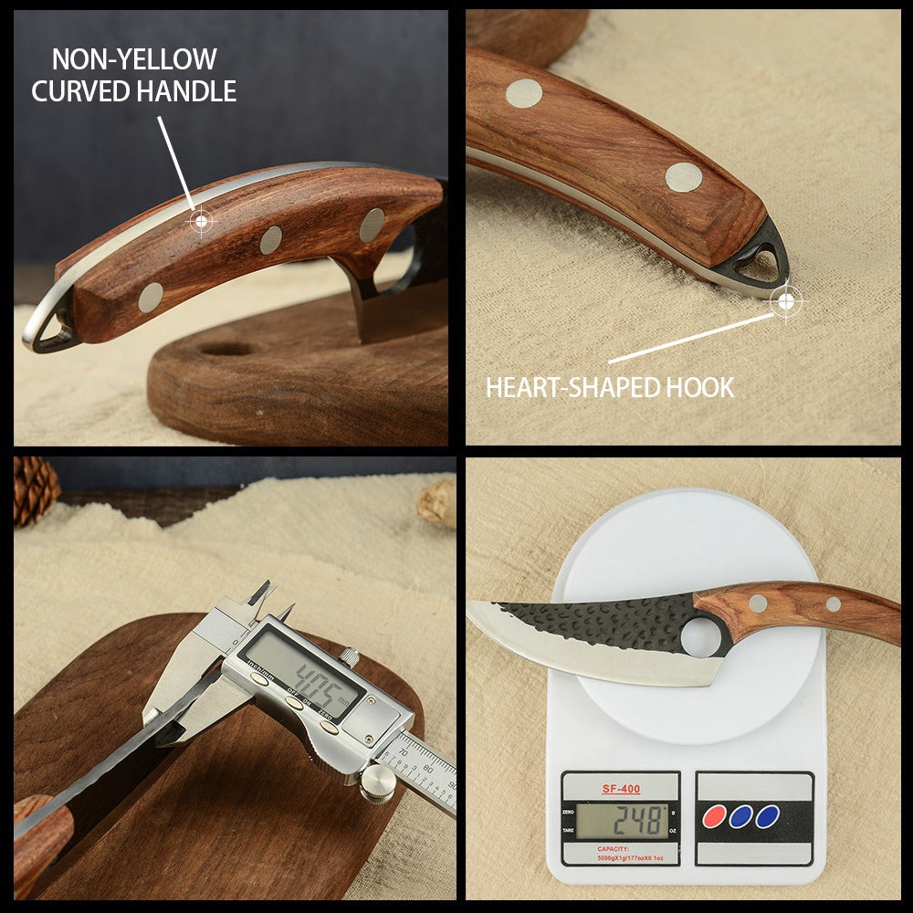 Handmade stainless steel kitchen boning knife fishing knife meat cleaver butcher knife chef kitchen knife forging fire knife
