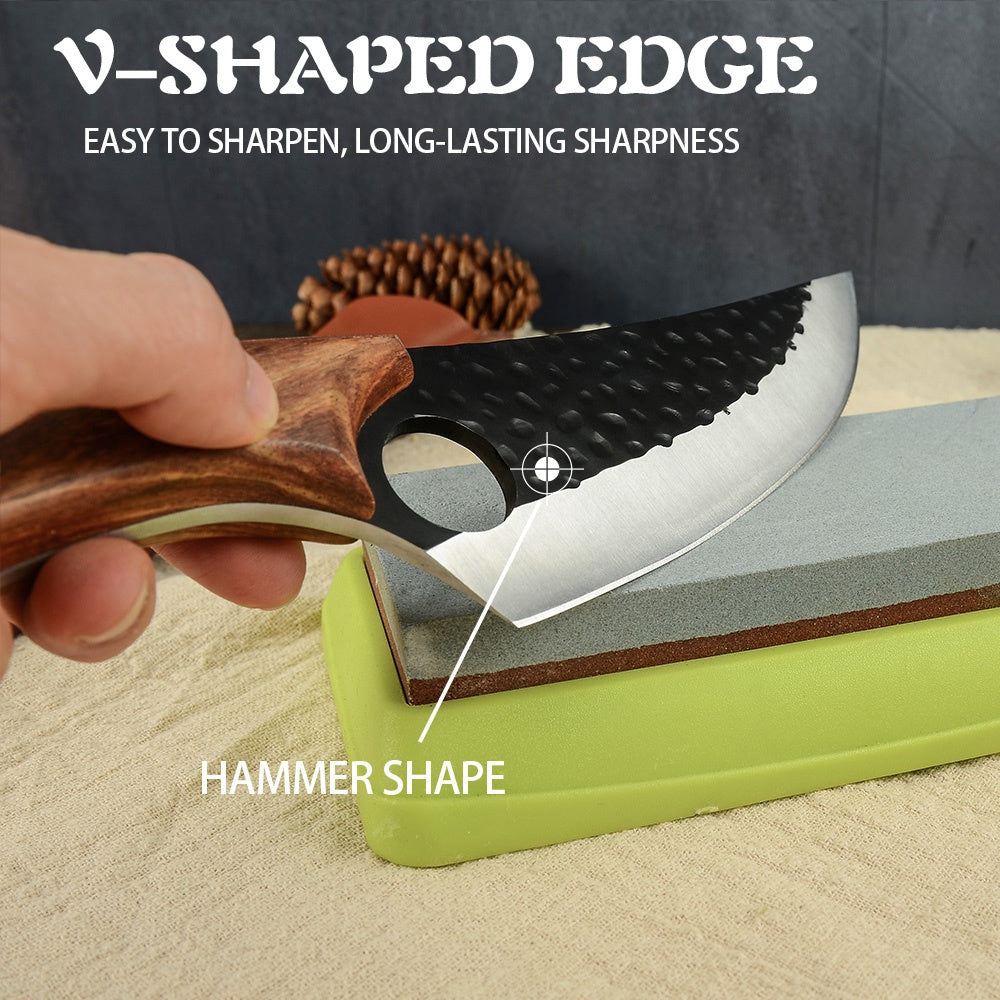 Handmade stainless steel kitchen boning knife fishing knife meat cleaver butcher knife chef kitchen knife forging fire knife