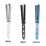Transformable Blunt Pocke Survival Knife Training Foldable Butterfly Knife Portable  Tool for Outdoor Game Tools t Mini Trainer