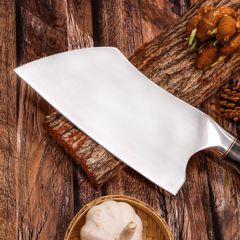 Kitchen cleaver chef kitchen knife stainless steel household meat cleaver sharp slicing knife