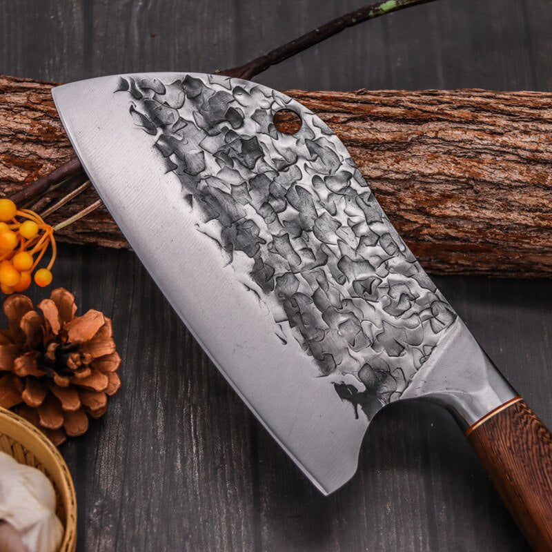 Cooking Knife Meat Cutter Butcher Knife Stainless Steel Hand Forged Kitchen Knife Chef's Kitchen Knife