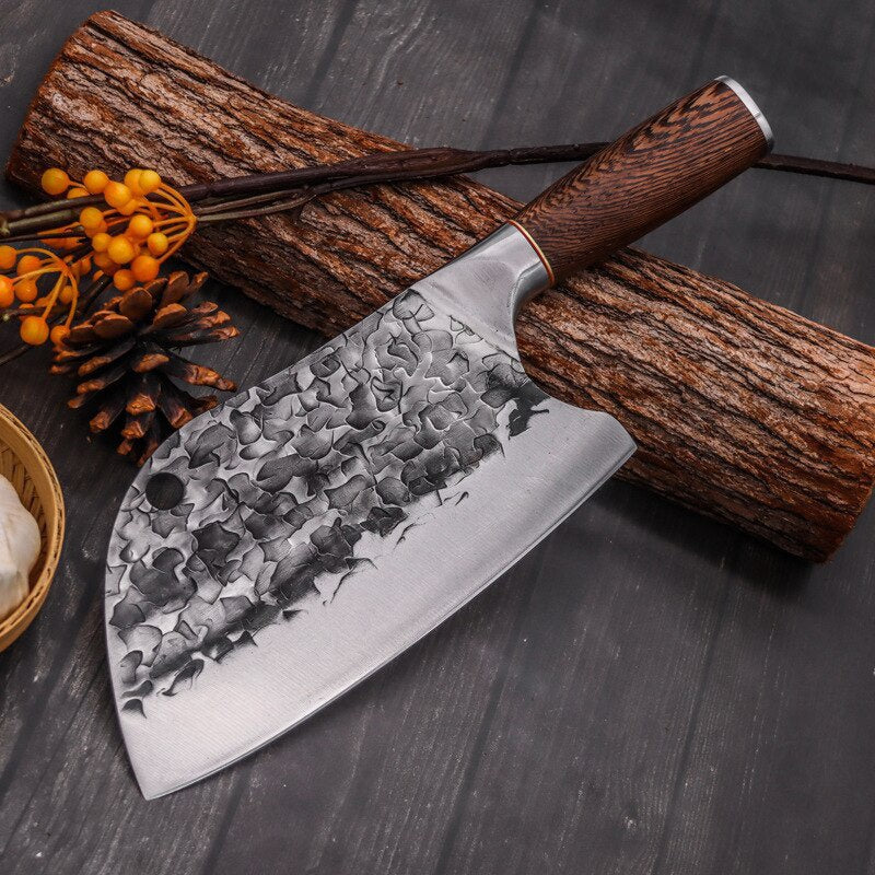 Cooking Knife Meat Cutter Butcher Knife Stainless Steel Hand Forged Kitchen Knife Chef's Kitchen Knife