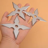 3pcs/6pcs Darts Ninja Kunai Hunting Knives Tactical Fixed Blade Throwing Knife Set with Sheath（Four-cornered dart）