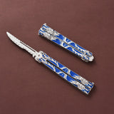 Folding Practice Knife Outdoor Novice Training Tool Counter-Strike Game Knife Giveaway Bladeless 8 Style c Alloy Butterfly Knife Douluo Butterfly 14CM Zin Scalpel Training Tool Not Bladed Golden Dragon Assassin Scalpel Full Alloy Toy Model