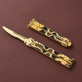 Folding Practice Knife Outdoor Novice Training Tool Counter-Strike Game Knife Giveaway Bladeless 8 Style c Alloy Butterfly Knife Douluo Butterfly 14CM Zin Scalpel Training Tool Not Bladed Golden Dragon Assassin Scalpel Full Alloy Toy Model