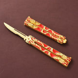 Folding Practice Knife Outdoor Novice Training Tool Counter-Strike Game Knife Giveaway Bladeless 8 Style c Alloy Butterfly Knife Douluo Butterfly 14CM Zin Scalpel Training Tool Not Bladed Golden Dragon Assassin Scalpel Full Alloy Toy Model