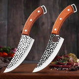 Kitchen Chef Knife Cooking Accessories Forged Stainless Steel Outdoor Hunting Cleaver Meat Bones Fish Fruits Vegetables