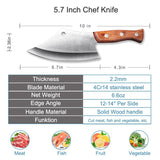 Butcher meat cleaver super sharp kitchen chef knife meat fish fruit and vegetable slice slicing knife