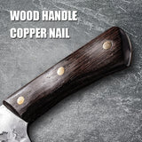 Hand Forged Stainless Steel Wooden Handle Bone Knife Cooking Tools Meat Cleaver Meat Cleaver Kitchen Chef Slicer