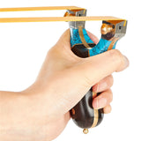 Purple sandalwood wind slingshot titanium alloy fast flattened rubber band stitching technology sniper sight
