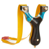 Purple sandalwood wind slingshot titanium alloy fast flattened rubber band stitching technology sniper sight