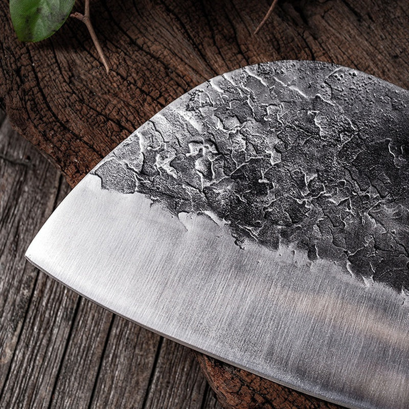 Chef's knife cleaver butcher knife forged stainless steel kitchen knife practical chicken slice meat butcher knife Damascus steel kitchen knife
