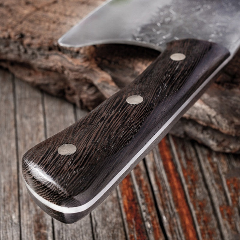 Chef's knife cleaver butcher knife forged stainless steel kitchen knife practical chicken slice meat butcher knife Damascus steel kitchen knife