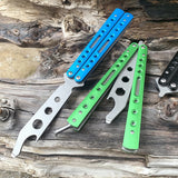 Ball bearing butterfly practice knife uncut butterfly swing knife outdoor folding knife play with small knife practice swing knife