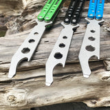 Ball bearing butterfly practice knife uncut butterfly swing knife outdoor folding knife play with small knife practice swing knife