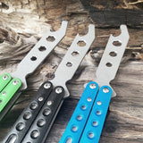 Ball bearing butterfly practice knife uncut butterfly swing knife outdoor folding knife play with small knife practice swing knife