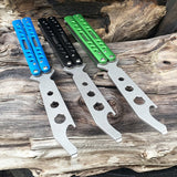 Ball bearing butterfly practice knife uncut butterfly swing knife outdoor folding knife play with small knife practice swing knife
