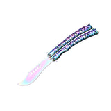 Butterfly Knife is not bladed, novice all-steel practice throwing knife, portable rotatable deformation cool tool