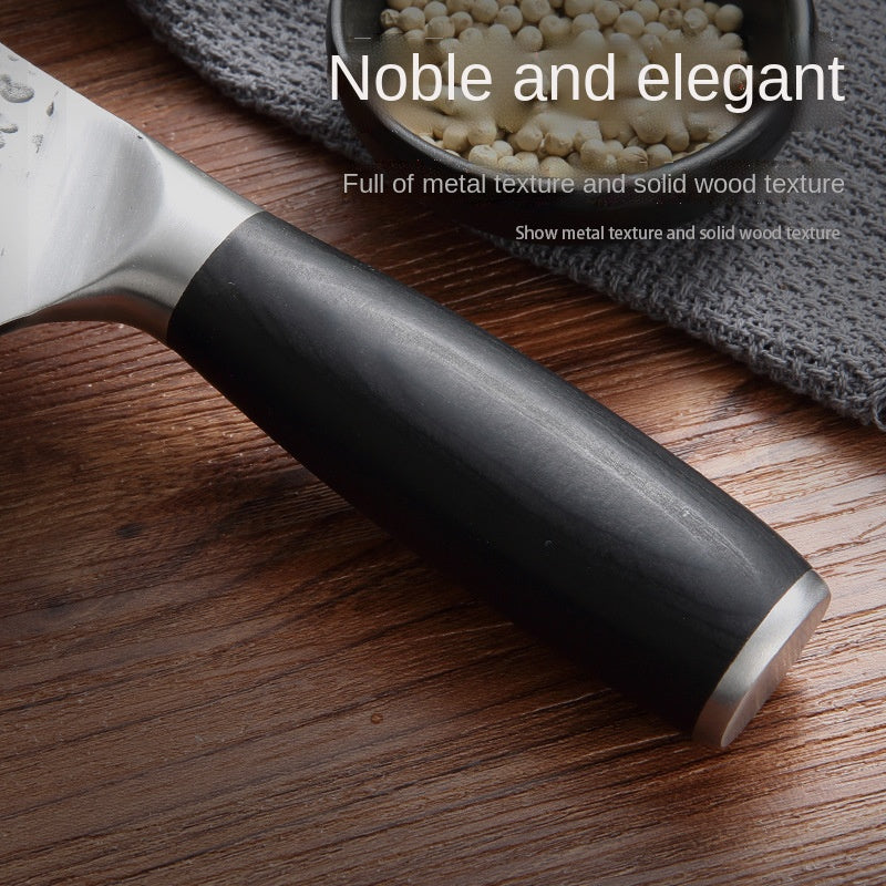 Stainless steel hammer pattern forging kitchen household sharp chopping dual-purpose kitchen knife chef slicing meat and bone cutting knife