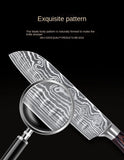 Sashimi knife cut sushi cooking knife sashimi knife Damascus grain steel belt separation hole
