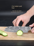 Sashimi knife cut sushi cooking knife sashimi knife Damascus grain steel belt separation hole