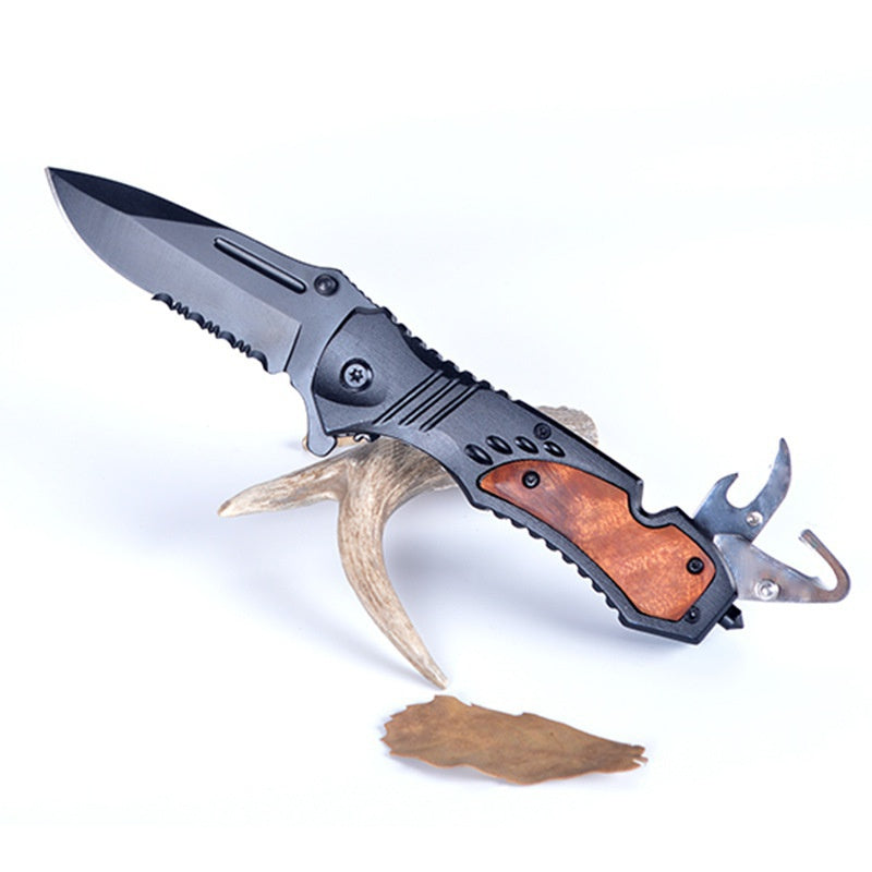 Multifunctional Folding Knife High Hardness Creative Utility Knife Outdoor Self-defense Survival CNC Knife Mini Diving Knife