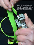 Solid wood high-precision free strapping stainless steel fast flattened leather slingshot high slingshot frame without rubber bands