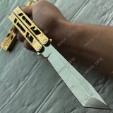 Very Sharp Practice Butterfly Knife Outdoor Tactical Hunting Knives  440C Blade Fishing  Knives Camping KNIVES