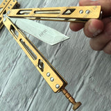 Very Sharp Practice Butterfly Knife Outdoor Tactical Hunting Knives  440C Blade Fishing  Knives Camping KNIVES