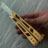 Very Sharp Practice Butterfly Knife Outdoor Tactical Hunting Knives  440C Blade Fishing  Knives Camping KNIVES