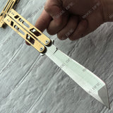 Very Sharp Practice Butterfly Knife Outdoor Tactical Hunting Knives  440C Blade Fishing  Knives Camping KNIVES