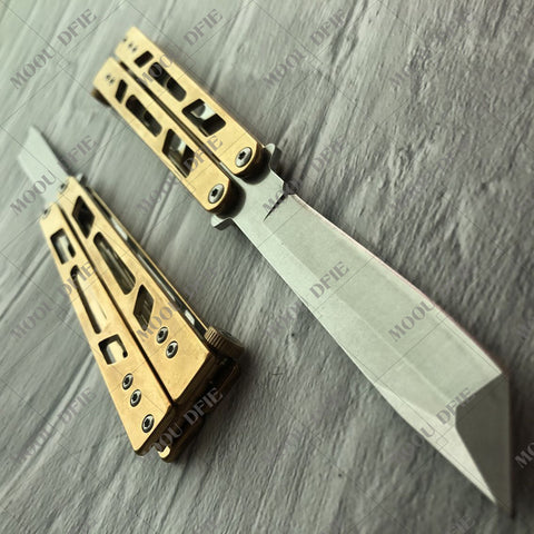 Very Sharp Practice Butterfly Knife Outdoor Tactical Hunting Knives  440C Blade Fishing  Knives Camping KNIVES