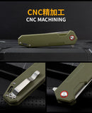 Portable fruit blade sharp knife folding knife outdoor G10 folding knife wild survival knife spot supply manufacturer