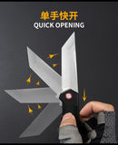 Portable fruit blade sharp knife folding knife outdoor G10 folding knife wild survival knife spot supply manufacturer